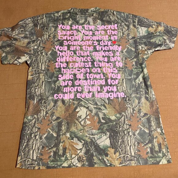 Dressed in Lala Being Yourself is Cool Camo Tee L/XL - Picture 2 of 6